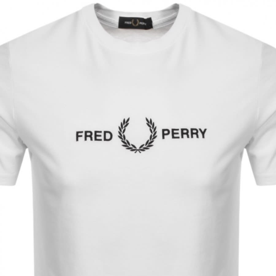 Alternative Image for ProductFred Perry Logo T Shirt White2